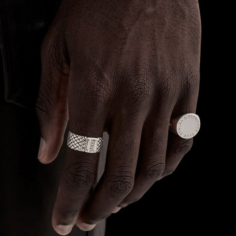 Stolen Girlfriends Club Text Logo Sovereign Ring image number 2